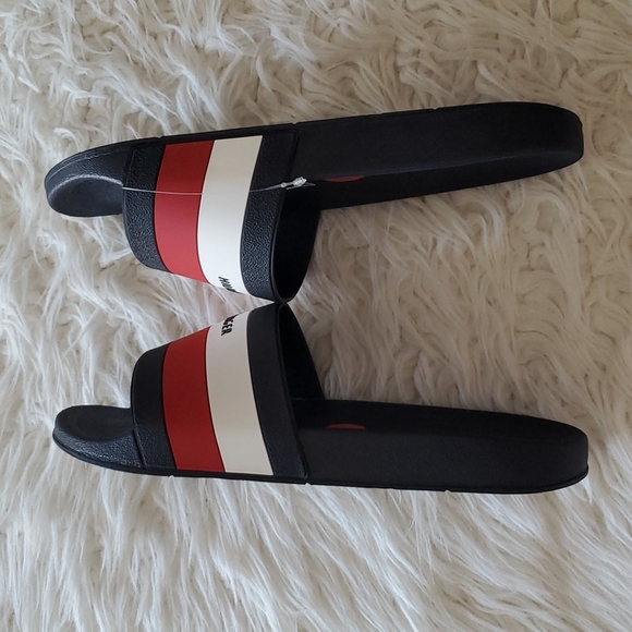 Tommy Hilfiger Men's Slide Slipper Navy Blue Size 10 - Picture 6 of 8